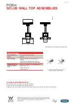 Предварительный просмотр 1 страницы Reece Posh Solus Wall Top Assambly And Operation Manual