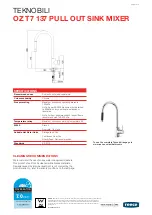 Reece TEKNOBILI OZ T7 Installation Instructions preview