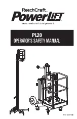 Preview for 1 page of Reechcraft PowerLift PL20 Operators Safety Manual