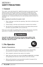 Preview for 8 page of Reechcraft PowerLift PL20 Operators Safety Manual