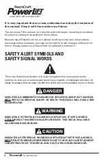 Preview for 2 page of Reechcraft PowerLift PL50 Operators Safety Manual