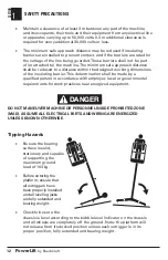 Preview for 12 page of Reechcraft PowerLift PL50 Operators Safety Manual