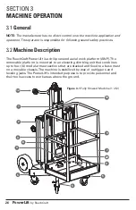 Preview for 26 page of Reechcraft PowerLift PL50 Operators Safety Manual