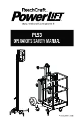 Preview for 1 page of Reechcraft PowerLift PL53 Operators Safety Manual