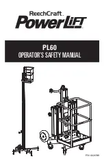 Preview for 1 page of Reechcraft PowerLift PL60 Operators Safety Manual