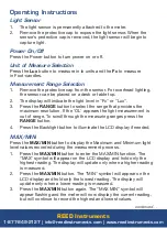 Preview for 6 page of Reed Instruments 800837005373 Instruction Manual