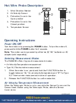 Предварительный просмотр 9 страницы Reed Instruments R4500SD Instruction Manual