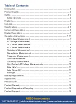 Preview for 2 page of Reed Instruments R5099 Instruction Manual