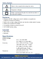 Preview for 4 page of Reed Instruments R5099 Instruction Manual