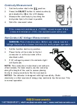 Preview for 10 page of Reed Instruments R5099 Instruction Manual