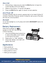 Preview for 11 page of Reed Instruments R5099 Instruction Manual