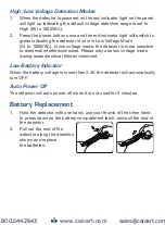 Предварительный просмотр 6 страницы Reed Instruments R5110 Instruction Manual