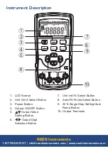 Предварительный просмотр 6 страницы Reed Instruments R5800 Instruction Manual