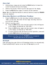 Preview for 12 page of Reed Instruments R6250SD Instruction Manual