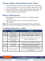 Предварительный просмотр 15 страницы Reed Instruments R8005 Instruction Manual