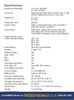 Предварительный просмотр 4 страницы Reed Instruments R8140 Instruction Manual