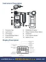 Предварительный просмотр 5 страницы Reed Instruments R8140 Instruction Manual