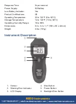 Предварительный просмотр 4 страницы Reed Instruments R9200 Instruction Manual