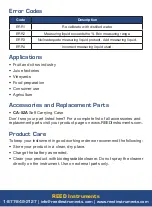 Предварительный просмотр 8 страницы Reed Instruments R9510 Instruction Manual