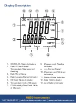 Предварительный просмотр 8 страницы Reed Instruments R9910SD Instruction Manual