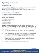 Предварительный просмотр 9 страницы Reed Instruments R9910SD Instruction Manual