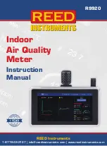 Reed Instruments R9920 Instruction Manual предпросмотр