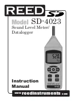 Предварительный просмотр 1 страницы Reed Instruments SD-4023 Instruction Manual