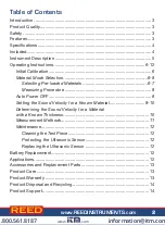 Предварительный просмотр 2 страницы Reed Instruments TM-8811 Instruction Manual