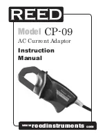 REED CP-09 Instruction Manual preview