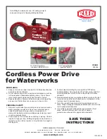 Preview for 1 page of REED CPDWW Instructions