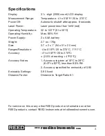 Предварительный просмотр 3 страницы REED IR-88 Instruction Manual