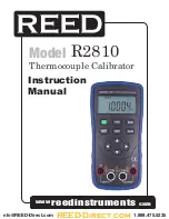 Preview for 1 page of REED R2810 Instruction Manual