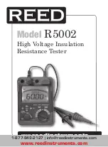 REED R5002 Operator'S Manual preview