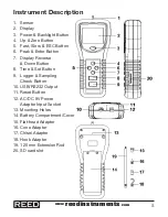 Preview for 5 page of REED SD-6020 Instruction Manual