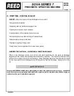 Preview for 38 page of REED SOVA7 Maintenance & Operation Manual