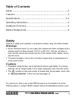 Preview for 2 page of REED ST-610B Instruction Manual