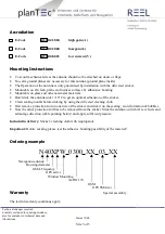 Preview for 3 page of Reel Plantec N40XPW Manual