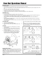 Preview for 2 page of Reelcraft Industries, Inc. 3900 SERIES Operation Manual