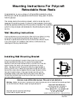 Reelcraft Industries Polycraft Mounting Instructions preview