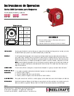 Preview for 3 page of ReelCraft 5400 OHP Operating Instructions Manual