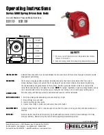 ReelCraft A5800 OMP Operating Instructions Manual preview