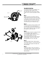 Preview for 4 page of ReelCraft Hose Reel Manual