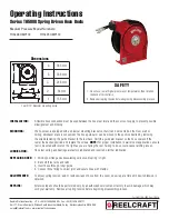 ReelCraft TH5000 Series Operating Instructions предпросмотр