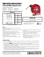 ReelCraft TW5400 OLP Operating Instructions Manual preview