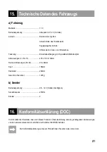 Preview for 21 page of Reely ROAD 23 52 11 Operating Instructions Manual