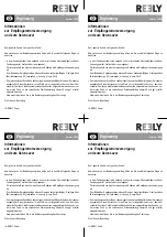 Preview for 1 page of Reely ROAD 23 58 10 Operating Instructions Manual