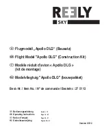 Preview for 1 page of Reely Sky Apollo DLG Operating Instructions Manual