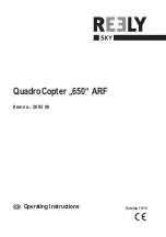 Reely Sky QuadCopter 650 ARF Operating Instructions Manual preview