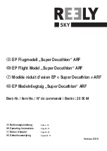 Reely Sky Super Decathlon Operating Instructions Manual предпросмотр