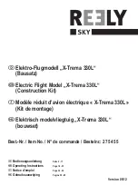 Reely Sky X-Trema 330L Operating Instructions Manual предпросмотр